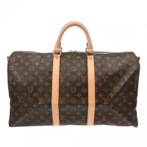 Louis Vuitton Vintage Pre-owned Canvas handvskor Brown, Dam