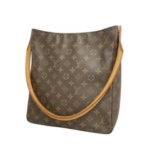 Louis Vuitton Vintage Pre-owned Canvas handvskor Brown, Dam