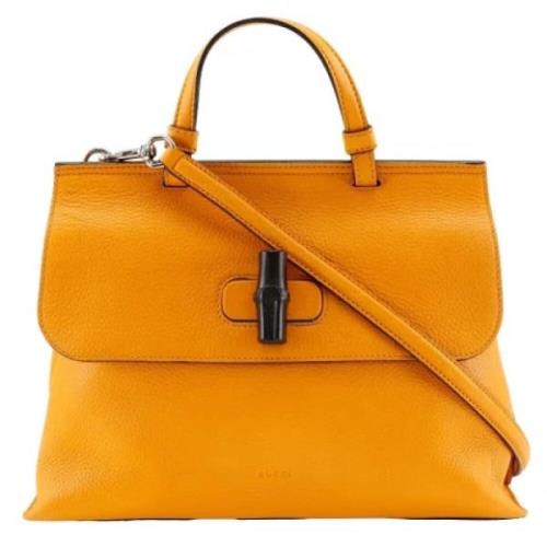 Gucci Vintage Pre-owned Laeder handvskor Orange, Dam