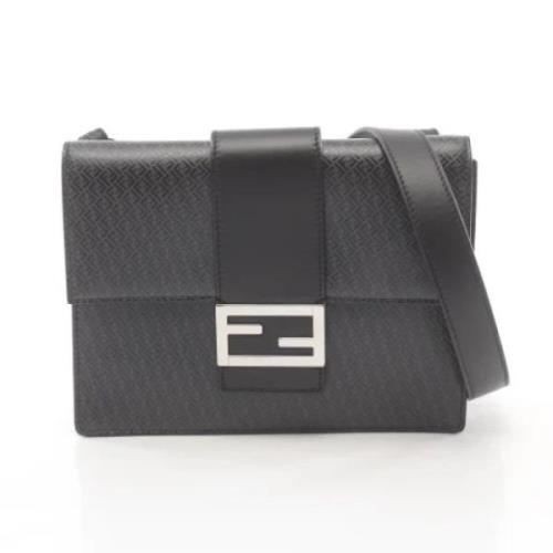 Fendi Vintage Pre-owned Laeder axelremsvskor Black, Dam