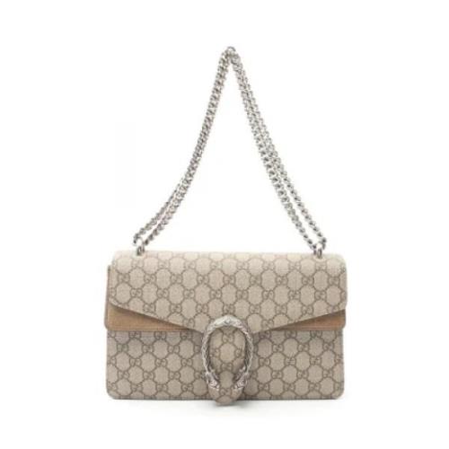 Gucci Vintage Pre-owned Canvas gucci-vskor Beige, Dam