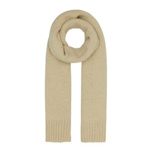 Jil Sander Ivory Wool Scarf White, Herr