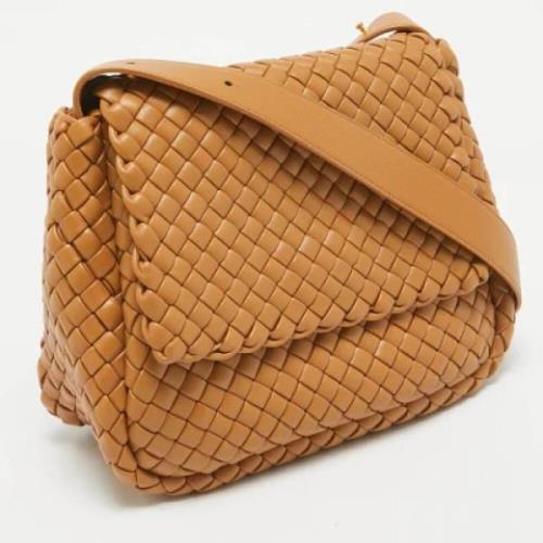 Bottega Veneta Vintage Pre-owned Laeder axelremsvskor Brown, Dam