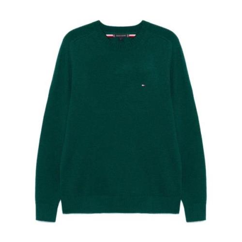 Tommy Hilfiger Skoggrön Ullstickad Tröja Green, Herr