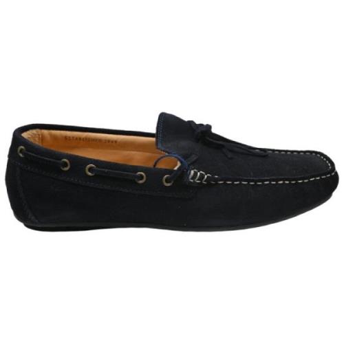 Gant Läder Mocka Marin Skor Black, Herr