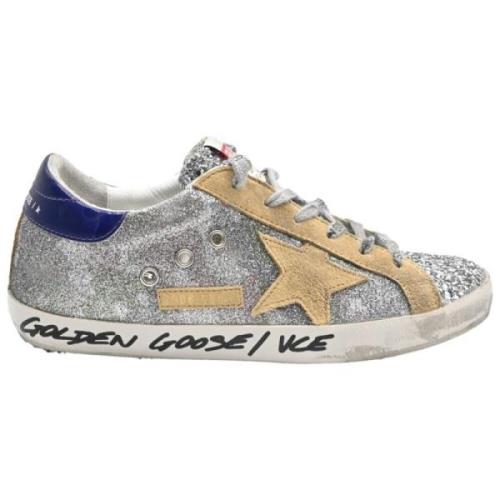 Golden Goose Glitter Camouflage Sneakers Gray, Dam