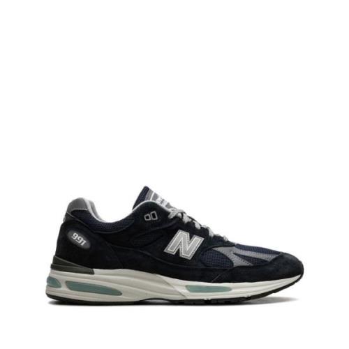 New Balance Blå Sneakers Mesh Paneling Snörning Blue, Herr