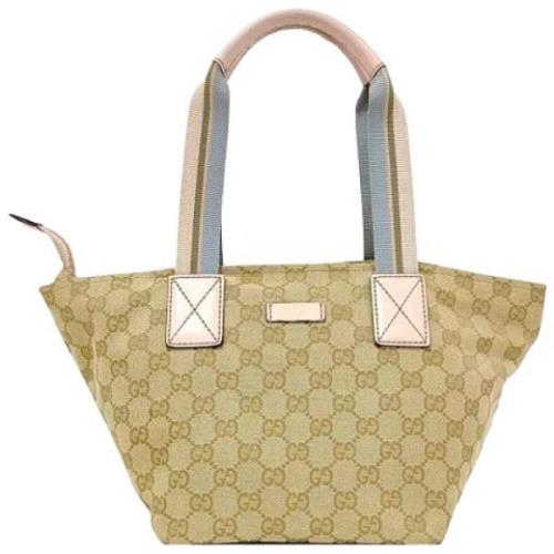 Gucci Vintage Pre-owned Canvas gucci-vskor Beige, Dam