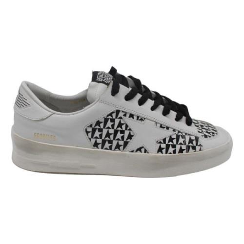 Golden Goose Stardan White Black Sneakers White, Dam