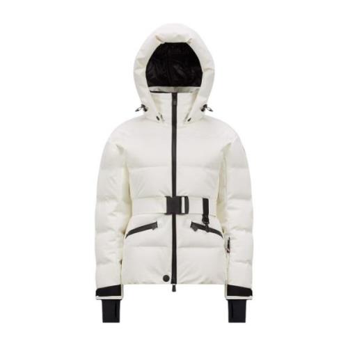 Moncler Vit Skidjacka med Tekniska Funktioner White, Dam