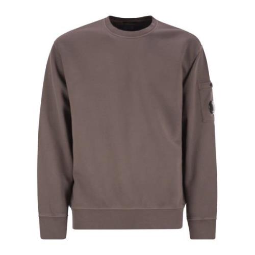 C.p. Company Crew Neck Sweatshirt Purple, Herr