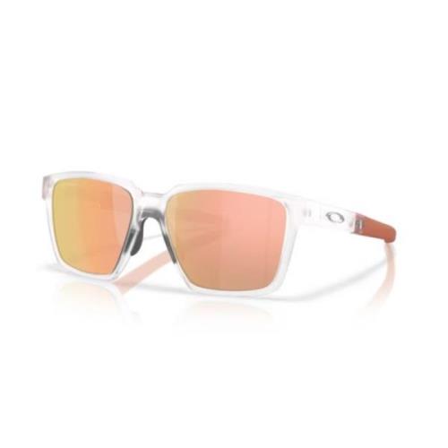 Oakley Sportiga solglasögon med unik design White, Unisex