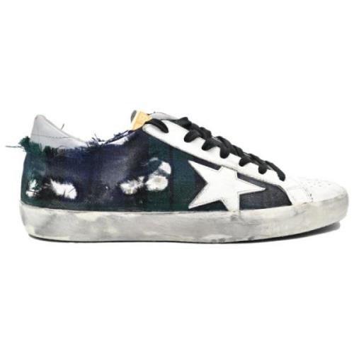 Golden Goose Superstar White Green Scottish Jeans Sneakers Multicolor,...