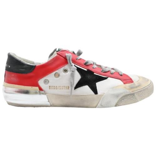 Golden Goose Super Star Nappa White Red Black Sneakers Multicolor, Dam