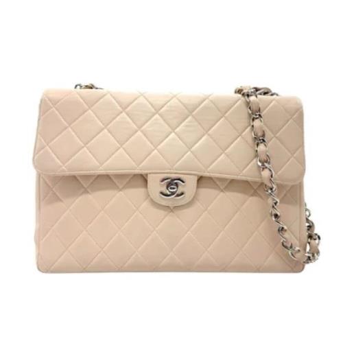 Chanel Vintage Pre-owned Laeder chanel-vskor Beige, Dam