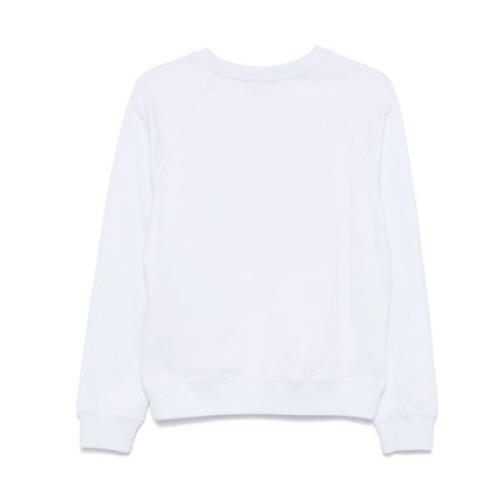 Msgm 01C Sweatshirt White, Dam