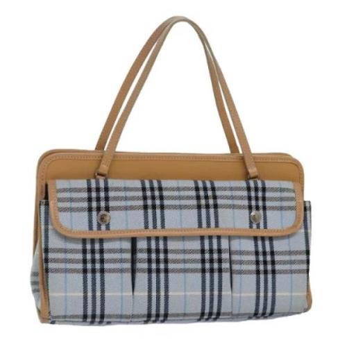 Burberry Vintage Pre-owned Canvas totevskor Blue, Dam