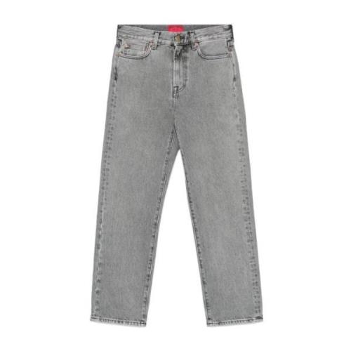 Washington DEE CEE Svarta Denimjeans Konisk Ben Gray, Dam