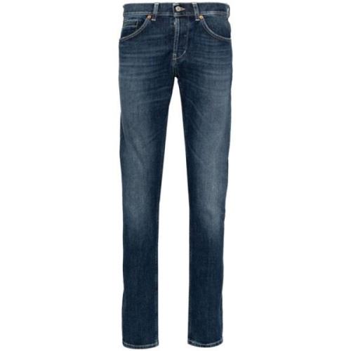 Dondup Indigo Blue Skinny Cut Denim Jeans Blue, Herr