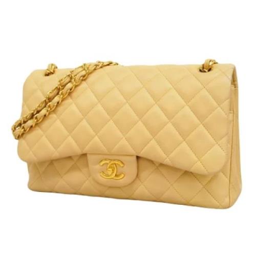 Chanel Vintage Pre-owned Laeder chanel-vskor Beige, Dam