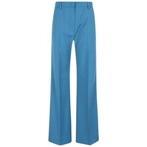 Max Mara Weekend Ull vida ben palazzo byxor Blue, Dam