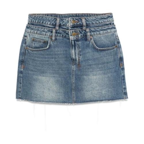 Ksubi Denim Kjol Indigo Blå Blue, Dam