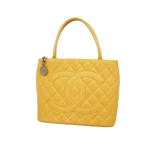 Chanel Vintage Pre-owned Laeder chanel-vskor Yellow, Dam