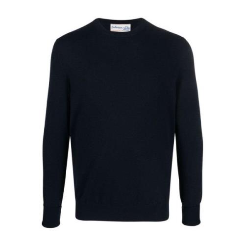 Ballantyne Round-neck Knitwear Blue, Herr