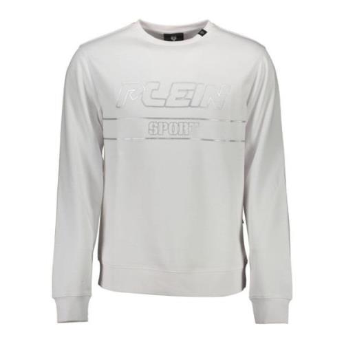 Plein Sport Långärmad Crewneck Sweatshirt Vit White, Herr