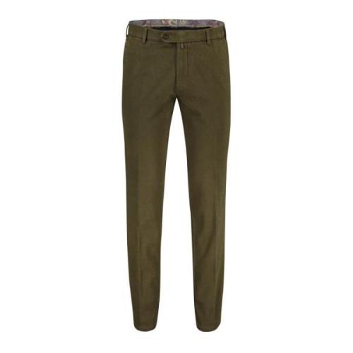 Meyer Grön Bomull Chino Byxor Green, Herr