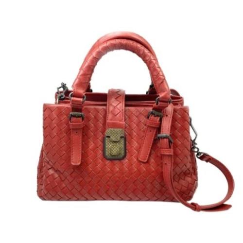 Bottega Veneta Vintage Pre-owned Laeder handvskor Red, Dam