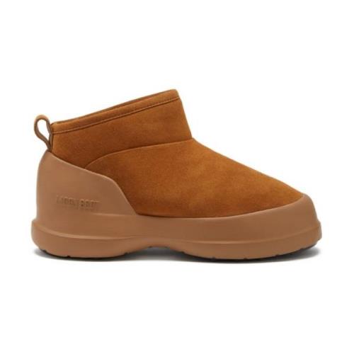 Moon Boot Brun Mocka Slip-On Stövlar Brown, Dam