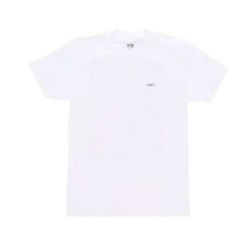 Obey Klassisk Rose T-shirt Vit Herr T-shirt White, Herr