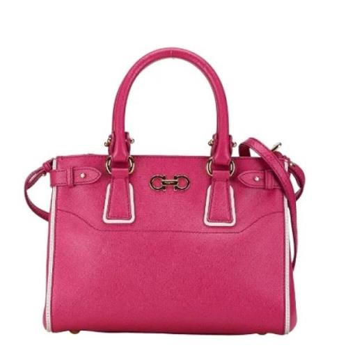 Salvatore Ferragamo Pre-owned Pre-owned Laeder handvskor Pink, Dam