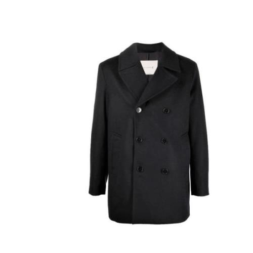 Mackintosh Double-Breasted Coats Black, Herr