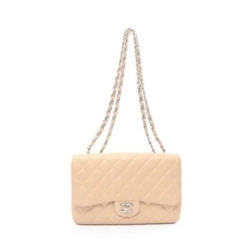 Chanel Vintage Pre-owned Laeder chanel-vskor Beige, Dam