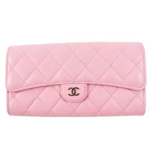 Chanel Vintage Pre-owned Laeder plnbcker Pink, Dam