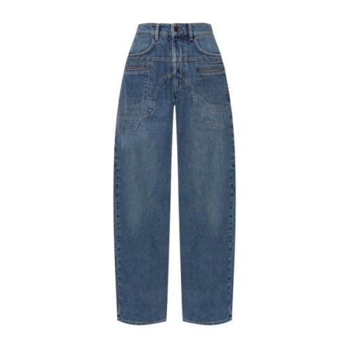 Isabel Marant Stiliga Denim Jeans Blue, Dam