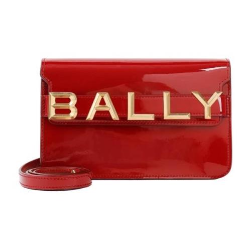 Bally Axelväska i lackläder Red, Dam