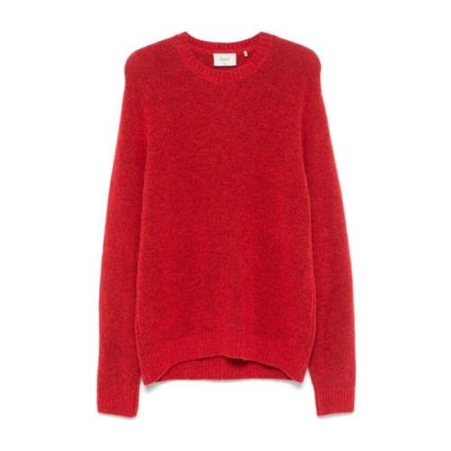 Forét Röd Stickad Crew Neck Tröja Red, Herr