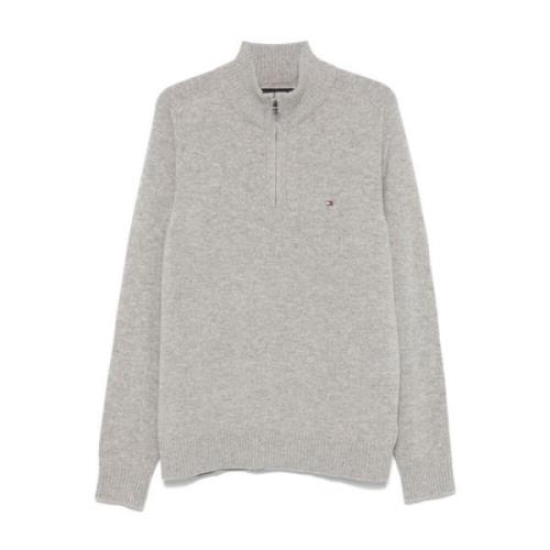 Tommy Hilfiger Grå Stickad Tröja Gray, Herr