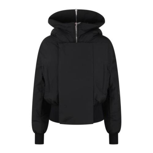 Moncler Oversized Bomullsparka med Gäsdun Black, Dam