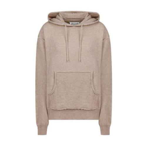 Maison Margiela Valnöt Hoodie med Exponerade Sömmar Brown, Herr