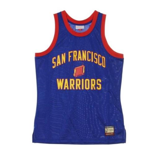 Mitchell & Ness NBA Team Heritage Basketball Tank Top Blue, Herr