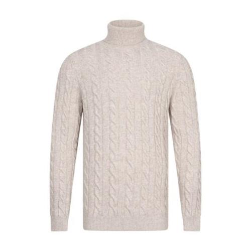 Cavallaro Marzano Roll Neck Pullover White, Herr