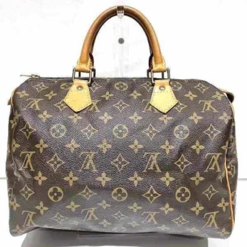 Louis Vuitton Vintage Pre-owned Canvas handvskor Brown, Dam