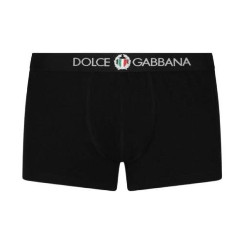 Dolce & Gabbana Svarta Regular Boxershorts för Män Black, Herr