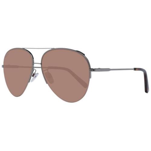 Bally Silver Unisex Solglasögon Aviator Stil Gray, Unisex