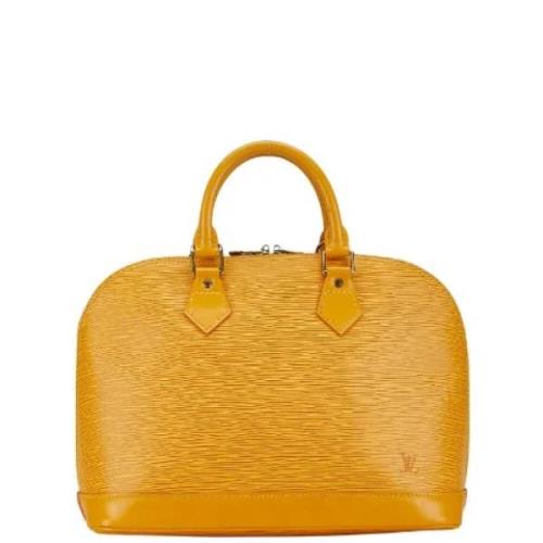 Louis Vuitton Vintage Pre-owned Laeder handvskor Yellow, Dam