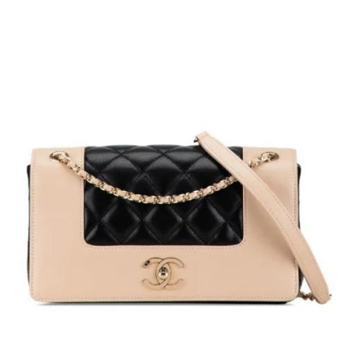 Chanel Vintage Pre-owned Laeder chanel-vskor Beige, Dam